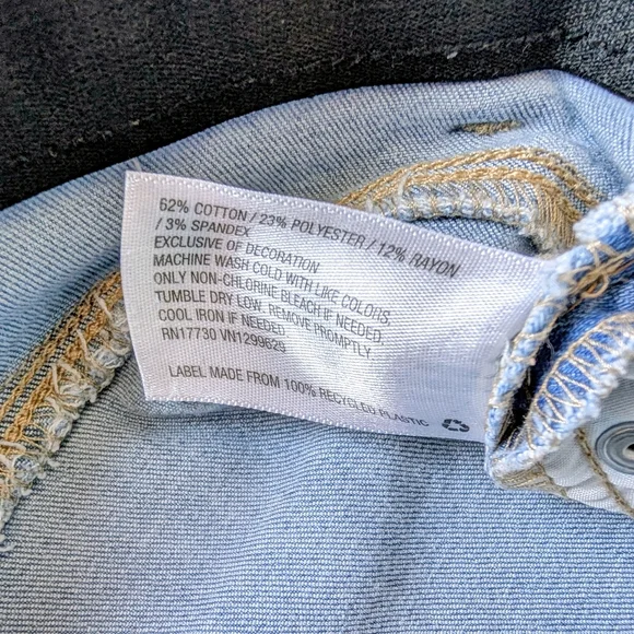 Knox Rose Women's Light Denim Jeans Southwestern Embroidered Detail Size 10 - Picture 5 of 9